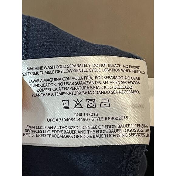 Eddie Bauer Pants Womens Medium Navy Blue Jogger Cargo Pocket Stretch EB002015 - Picture 10 of 11